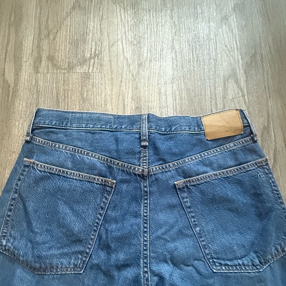 Rag & bone Wide-Leg Denim Jeans in Medium Blue - Picture 5 of 7